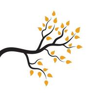 Tree branch vector ilustration design