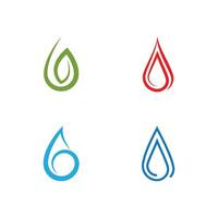 Water drop Logo Template vector