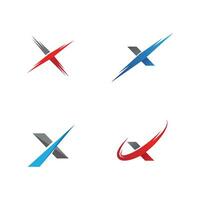 X Letter Logo Template vector icon