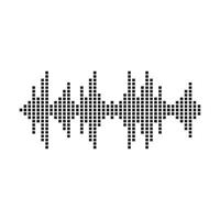 Sound waves vector illustration