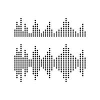 Sound waves vector illustration