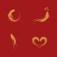 Ginseng vector icon illustration