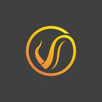 V Letter icon Template vector
