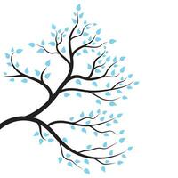 Tree branch vector ilustration design