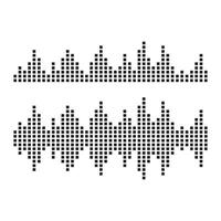 Sound waves vector illustration