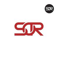 Letter SOR Monogram Logo Design vector