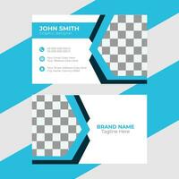 Professional corporate business card template vector