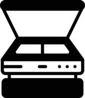 Solid icon for scanners vector