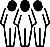 Solid icon for related vector