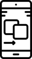 line icon for clone vector