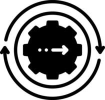 solid icon for continuing vector