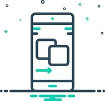 mix icon for clone vector