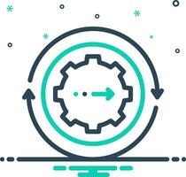 mix icon for continuing vector