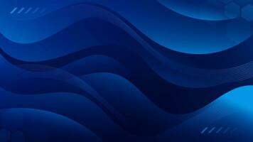 Abstract Dark Blue Background with Wavy Shapes. flowing and curvy shapes. This asset is suitable for website backgrounds, flyers, posters, and digital art projects. vector