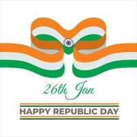 Vector Illustration of Republic Day Celebration of India concept, Mnemonic, Symbol.