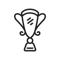 Monoline Trophy ICon Set Vector Design