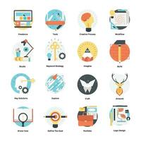 Software Development Flat Vector Icons Set