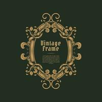 Baroque Ornament Vintage Frame Illustration vector