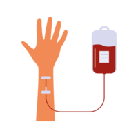 du sang don, du sang transfusion, Humain main. png