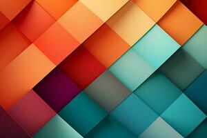 AI generated Artistic allure Abstract retro background with minimalist design, trendy and colorful photo