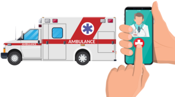 chiamata ambulanza auto attraverso mobile Telefono. png
