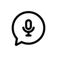 Audio Chat icon in trendy outline style isolated on white background. Audio Chat silhouette symbol for your website design, logo, app, UI. Vector illustration, EPS10.