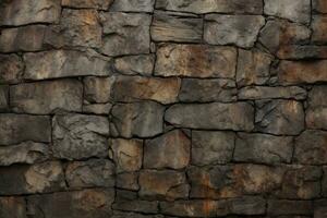 AI generated Background of stone wall texture. Abstract background of stone wall texture, Capture the medieval texture background in nature, AI Generated photo