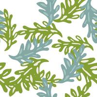 Botanical seamless backdrop featuring foliage. vector