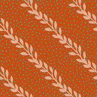 Elegant botanical wallpaper featuring a seamless pattern of leaves and blossoms vector