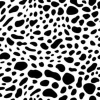 Seamless pattern with Dalmatian spots and cow prints vector