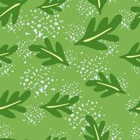 Elegant seamless leaves pattern. vector