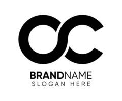 O C logo design vector template