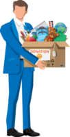 Mna, donation box of toys, books, clothes, devices png