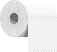 White roll of toilet paper png