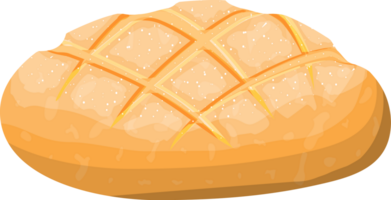 Loaf of wheat and rye toast bread png