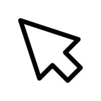 cursor icon, mouse arrow icon vector