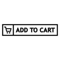 add to cart button vector