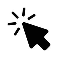 cursor icon, mouse arrow icon vector