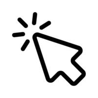 cursor icon, mouse arrow icon vector