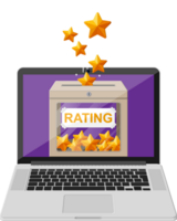 Rating box on laptop screen. png