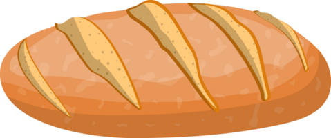 Loaf of wheat and rye toast bread png