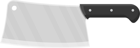 Butcher knife. Kitchen cleaver knife for meat png