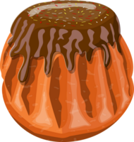 Sweet cakes with various toppings png