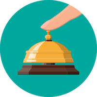 Reception service bell png