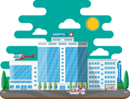Hospital building, medical icon. png