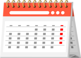 papier spiraal muur kalender png