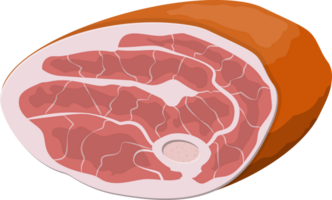 Slice of steak, fresh meat. Uncooked pork chop. png