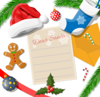 carta para o papai noel png