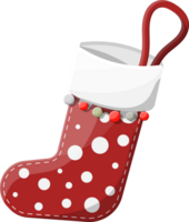 Christmas stockings in various colors png