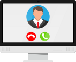 Online meeting, video call, webinar or training png